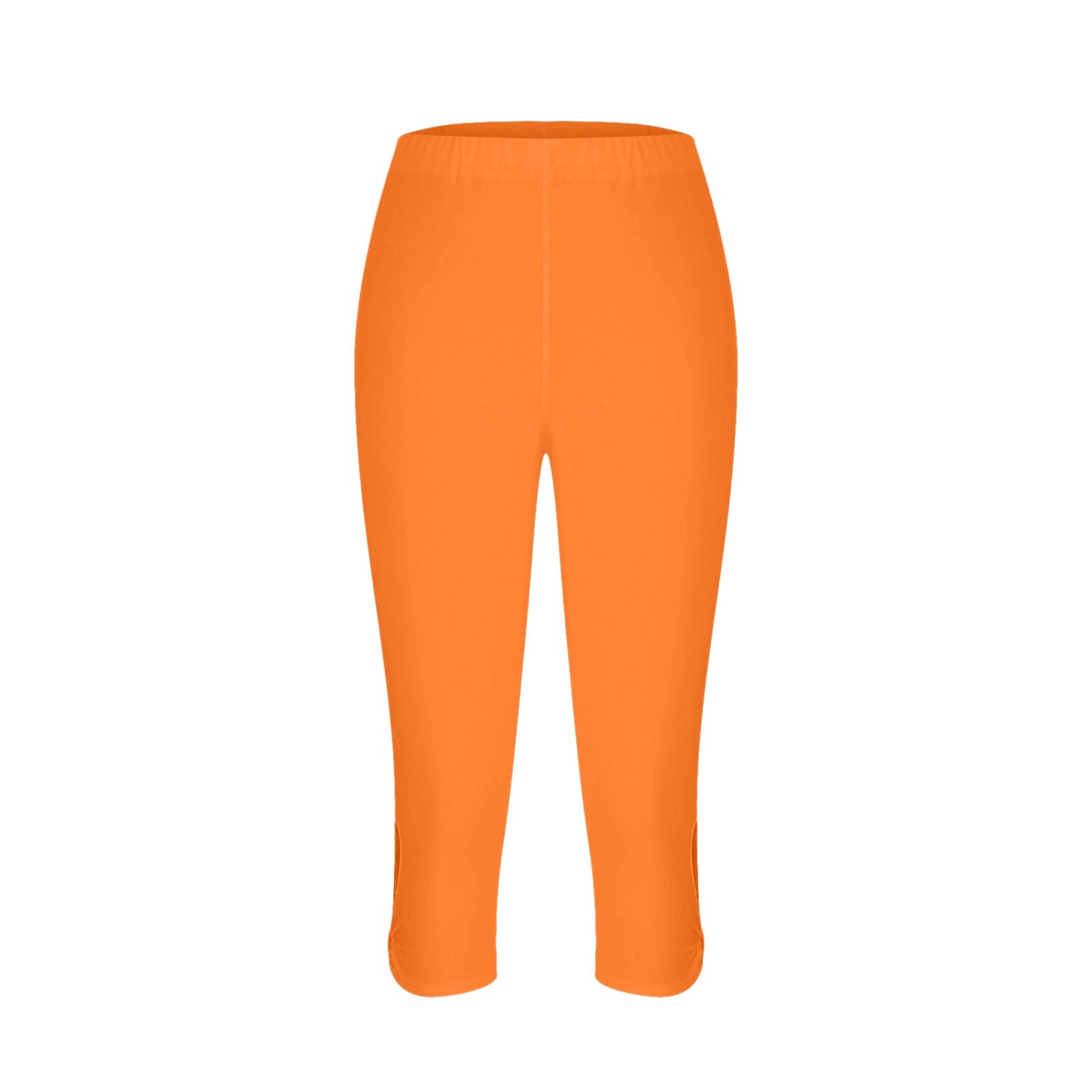 thumbnail image 5 of Leggings capri de compresión de cintura alta para mujer - Pantalones de yoga elásticos con bolsillos, mezcla de poliéster y spandex - Tallas M-XXXXL para hacer ejercicio/verano, 5 of 5